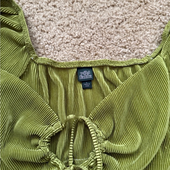 Green Flare long sleeve top - Picture 4 of 8